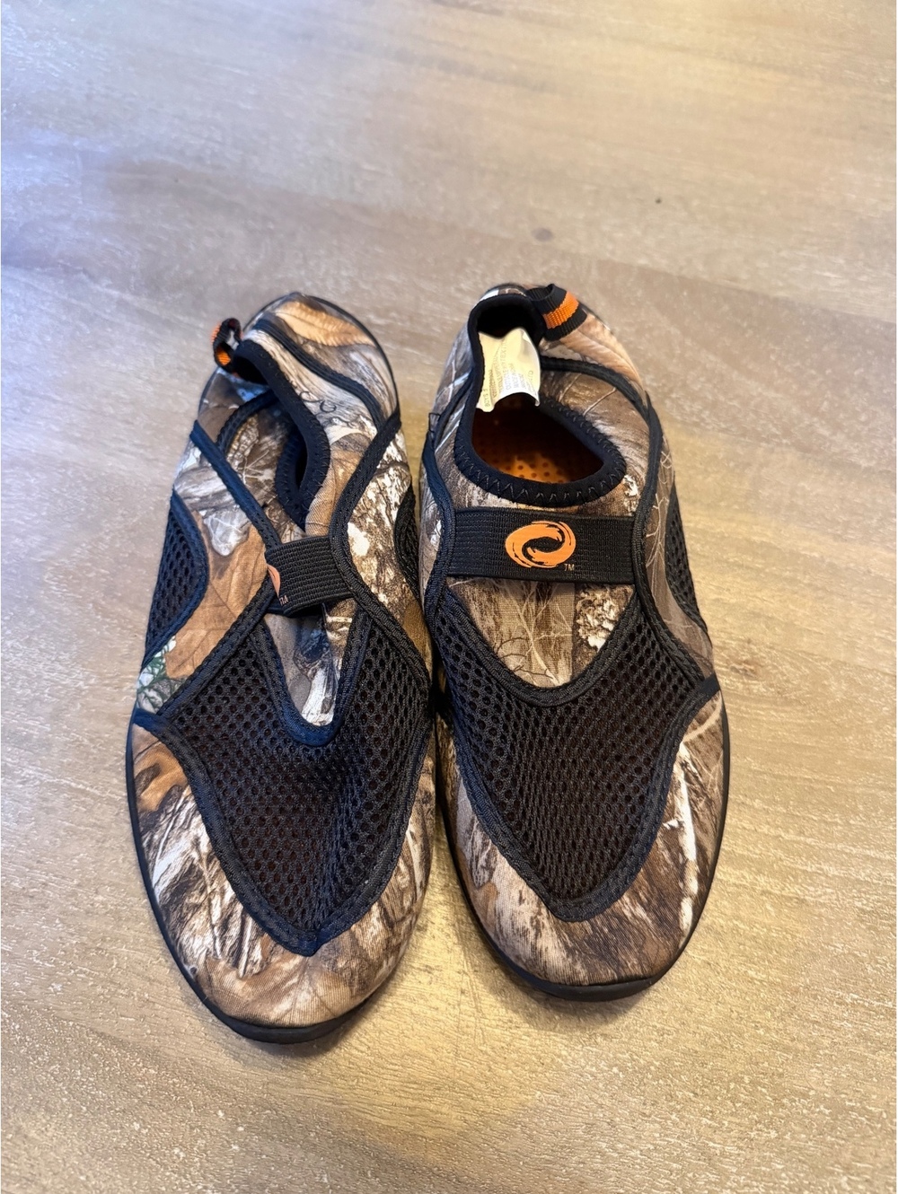 RealTree Boys Camo Water Shoes Size 5 Lightweight Outdoor Swim Shoes